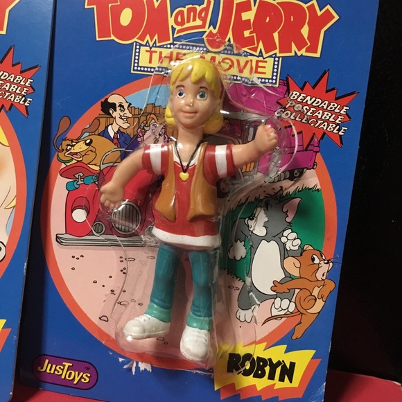 TOM AND JERRY VTG 1992 Bend-Ems Tom, Jerry & Robyn - Picture 4 of 14